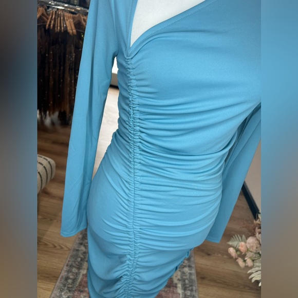 Michael Costello x REVOLVE Kylee Midi Dress in Dusty Blue - Picture 9 of 10